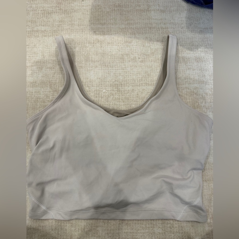 lululemon athletica Light Gray Tank Top